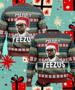 Merry Yeezus Kanye West Ugly Christmas Sweater 2024 Unisex Sweater Xmas