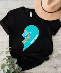 Miami Dolphin Partners Half Heart Shirt