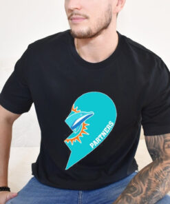 Miami Dolphin Partners Half Heart Shirt