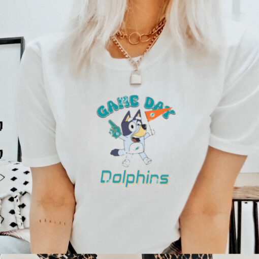 Miami Dolphins Bluey Game Day shirt