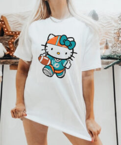 Miami Dolphins Cute Hello Kitty Football shirt