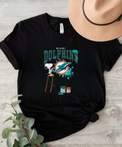 Miami Dolphins Snoopy Painting Shirt