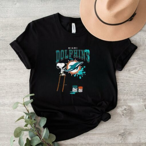 Miami Dolphins Snoopy Painting Shirt