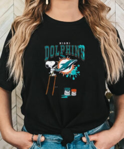 Miami Dolphins Snoopy Painting Shirt