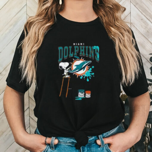 Miami Dolphins Snoopy Painting Shirt