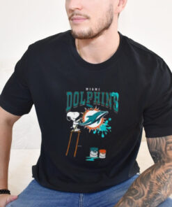 Miami Dolphins Snoopy Painting Shirt