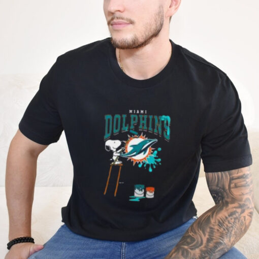 Miami Dolphins Snoopy Painting Shirt