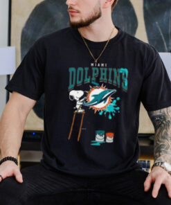 Miami Dolphins Snoopy Painting Shirt