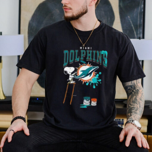 Miami Dolphins Snoopy Painting Shirt