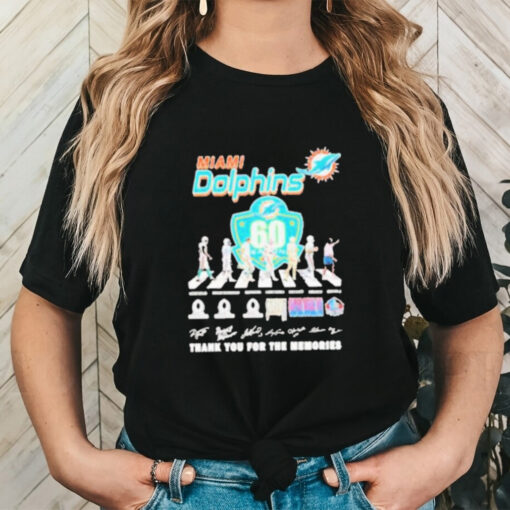 Miami Dolphins Teams Abbey Road Signature Thank You For The Memories Shirt