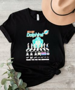 Miami Dolphins Teams Abbey Road Signature Thank You For The Memories Shirt