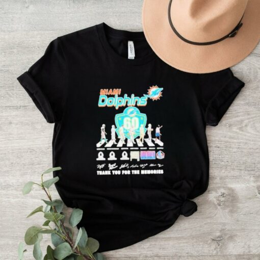 Miami Dolphins Teams Abbey Road Signature Thank You For The Memories Shirt