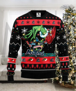 Miami Marlins Grinch Ugly Christmas Sweater