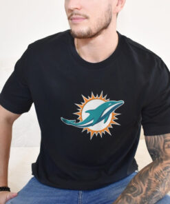 Miami_Dolphins Men's Tshirt, Classic Long Sleeve Tshirt Comfortable, Soft Cotton Long Sleeve T Shirts