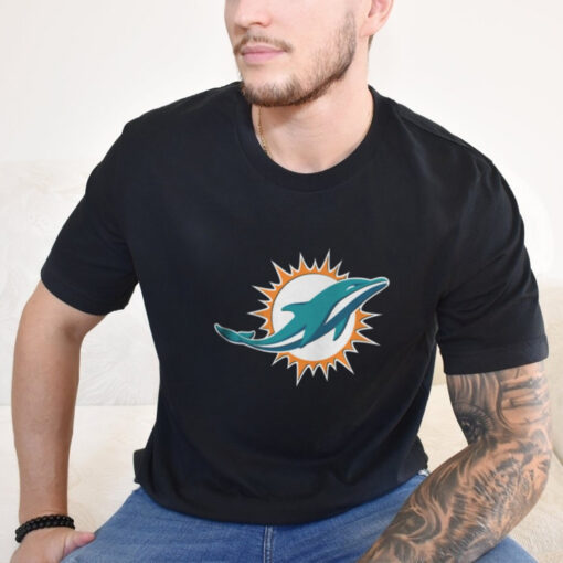 Miami_Dolphins Men's Tshirt, Classic Long Sleeve Tshirt Comfortable, Soft Cotton Long Sleeve T Shirts