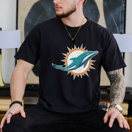 Miami_Dolphins Men's Tshirt, Classic Long Sleeve Tshirt Comfortable, Soft Cotton Long Sleeve T Shirts