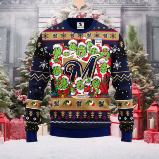 Michigan Wolverines Grinch Ugly Christmas Sweater