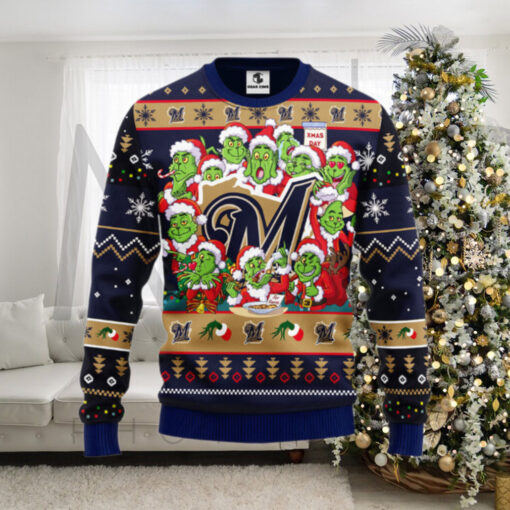 Michigan Wolverines Grinch Ugly Christmas Sweater