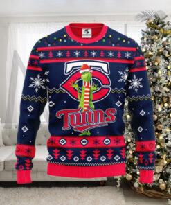 Minnesota Twins Funny Grinch Ugly Christmas Sweater