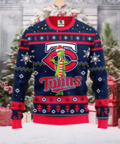 Minnesota Twins Funny Grinch Ugly Christmas Sweater