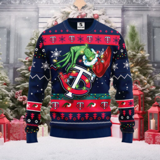 Minnesota Twins Grinch Ugly Christmas Sweater