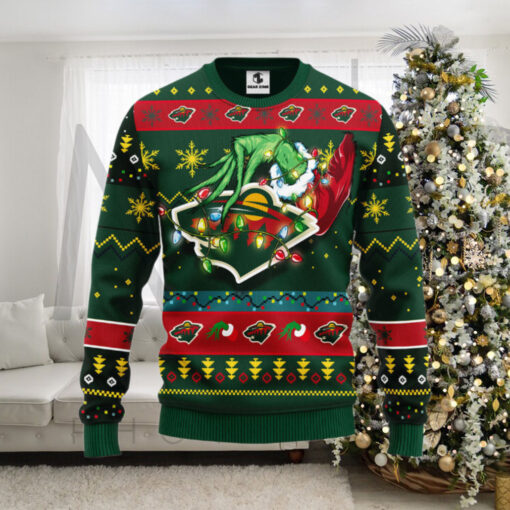 Minnesota Wild Grinch Ugly Christmas Sweater