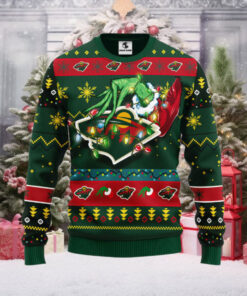 Minnesota Wild Grinch Ugly Christmas Sweater