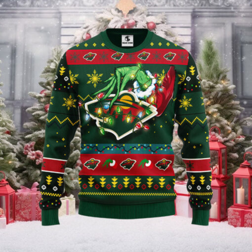 Minnesota Wild Grinch Ugly Christmas Sweater