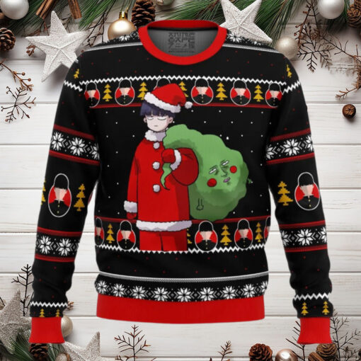 Mob Psycho 100 Santa Anime Ugly Christmas Sweater