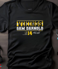 NFL 2024 Sam Darnold No. 14 Minnesota Vikings signature shirt