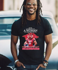 Never Underestimate A Woman Who Understands Football And Loves Arkansas Razorbacks shirt