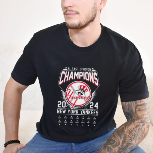 New York Yankees Al East Division Champions 1976 2024 Logo Unisex Vintage T Shirt