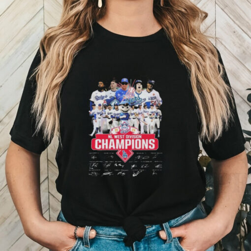 Nl West Division Los Angeles Dodgers National Champions Signatures 2024 Unisex Vintage T Shirt