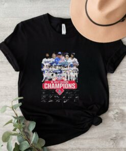 Nl West Division Los Angeles Dodgers National Champions Signatures 2024 Unisex Vintage T Shirt