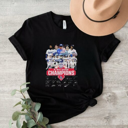 Nl West Division Los Angeles Dodgers National Champions Signatures 2024 Unisex Vintage T Shirt