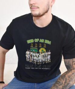 Oakland End Of An Era Thank You For The Memories Signatures Unisex Vintage T Shirt