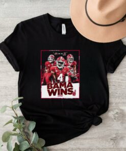 Official Bama Wins Alabama Crimson Tide 41 34 Georgia Bulldogs Score Poster 2024 t shirt