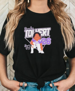 Official Brandon Tolvert #26 Tarleton State Texans football caricature signature t shirt