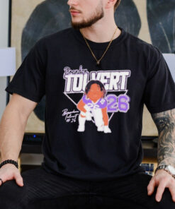 Official Brandon Tolvert #26 Tarleton State Texans football caricature signature t shirt