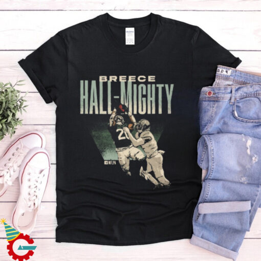 Official Breece Hall New York Jets NFL 2024 Hall Mighty t shirt