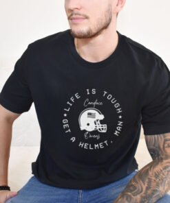 Official Candace Owens Wearing Life Is Tough Get A Helmet Man T Shirt