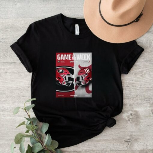 Official Georgia Bulldogs vs Alabama Crimson Tide Game Of The Week College Football 25 shirt