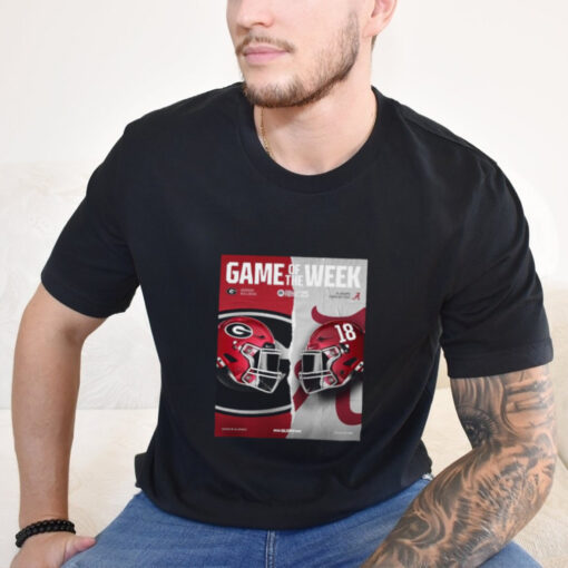 Official Georgia Bulldogs vs Alabama Crimson Tide Game Of The Week College Football 25 shirt