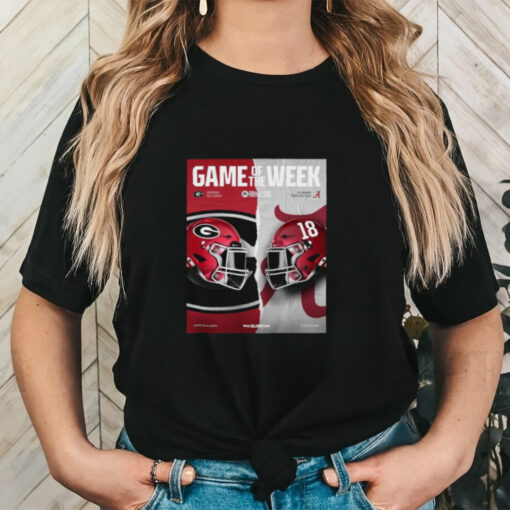 Official Georgia Bulldogs vs Alabama Crimson Tide Game Of The Week College Football 25 shirt