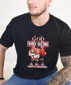 Official God First Family Second Then Kansas City Chiefs Kingdom T Shirt