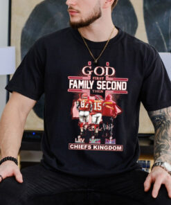 Official God First Family Second Then Kansas City Chiefs Kingdom T Shirt