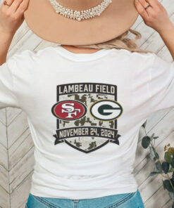 Official Green Bay Packers vs San Francisco 49ers Lambeau Field November 24 2024 Matchup Shirt