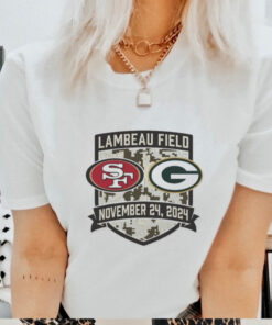 Official Green Bay Packers vs San Francisco 49ers Lambeau Field November 24 2024 Matchup Shirt