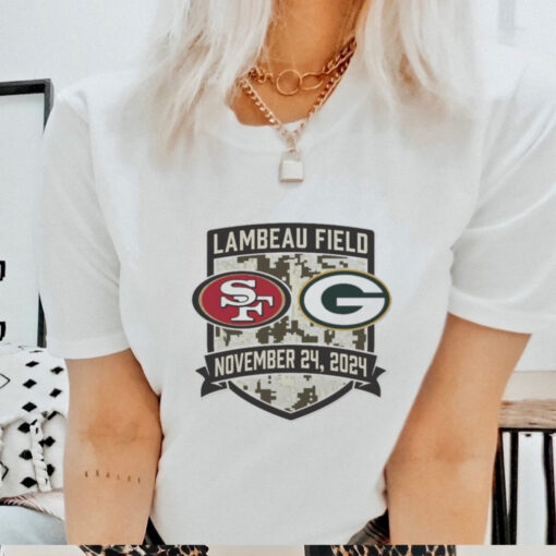 Official Green Bay Packers vs San Francisco 49ers Lambeau Field November 24 2024 Matchup Shirt