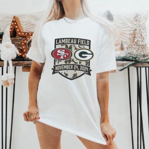 Official Green Bay Packers vs San Francisco 49ers Lambeau Field November 24 2024 Matchup Shirt